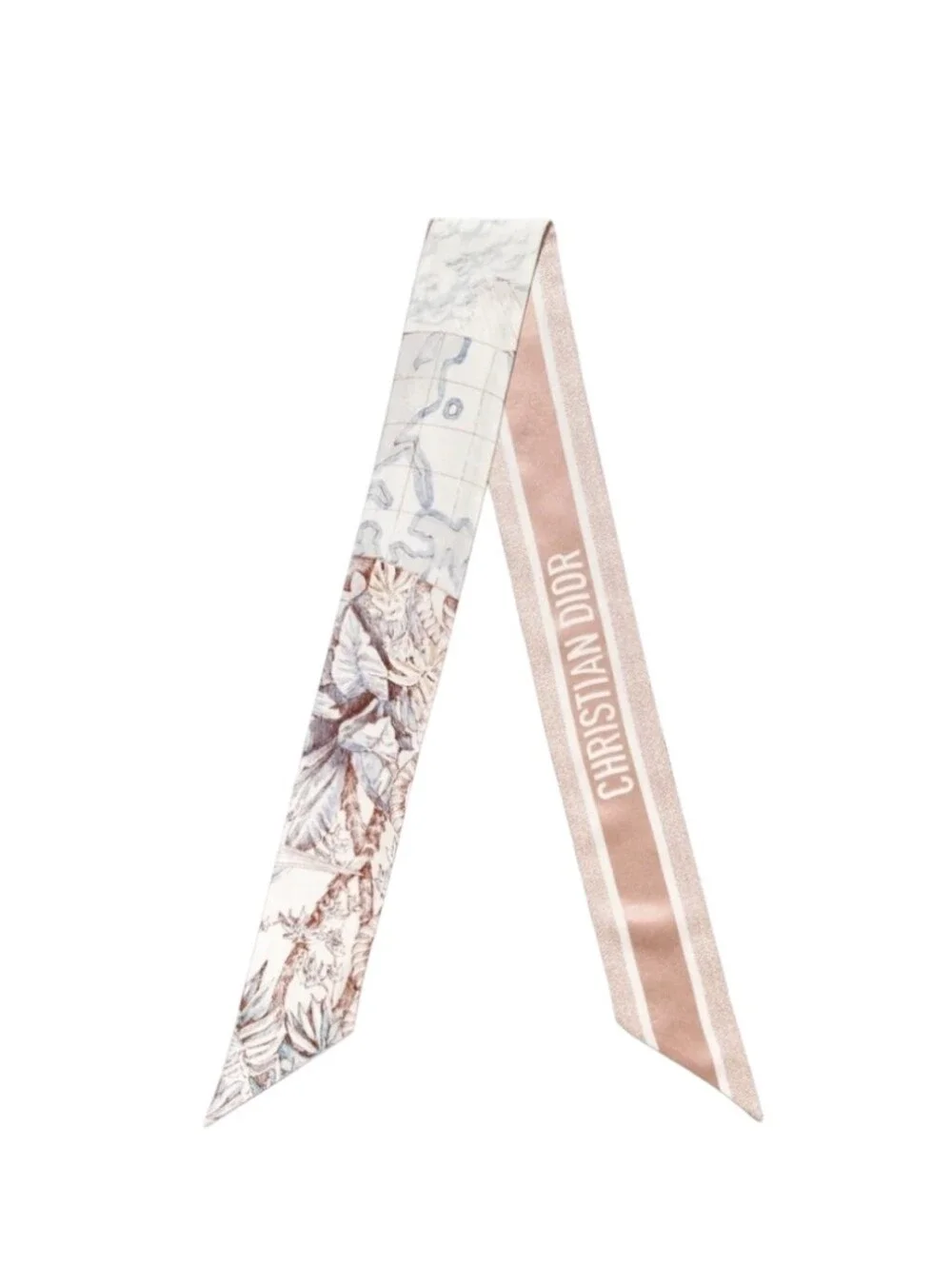 Like NEW!!! RARE!!! AUTHENTIC Christian Dior Pink Silk Mitzah Scarf 100% SILK